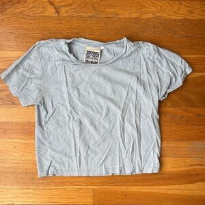 Jungmaven cropped Lorelei tee - coastal blue - size S